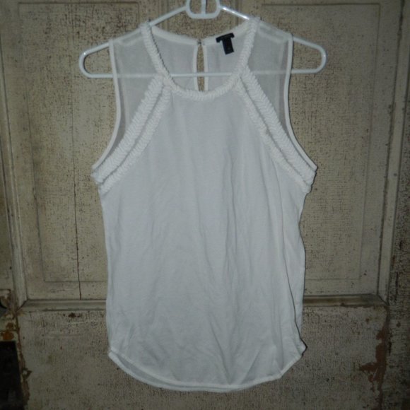 J. Crew Tops - J. Crew Detailed Front Tank Tee Shirt Size XS (CC-38)